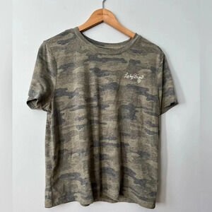 Lucky Brand Faded Camo  T-Shirt | Size Large